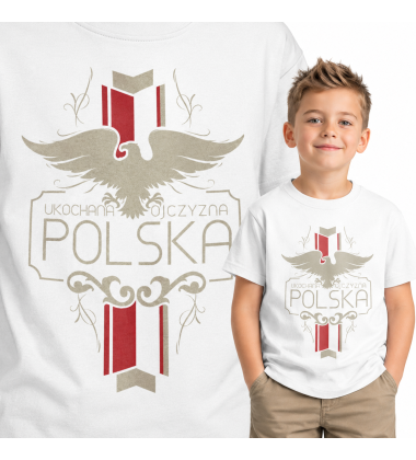 koszulka dziecięca  P0atriotyczna UKOCHANA OJCZYZNA